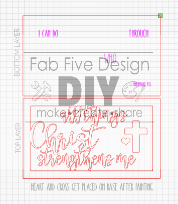 Layered Quote: Philippians 4 13 All things through Christ