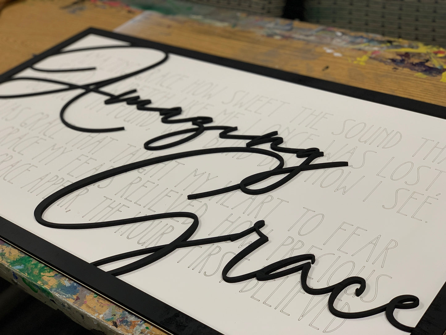 Amazing Grace: Laser Cut Wall Decor