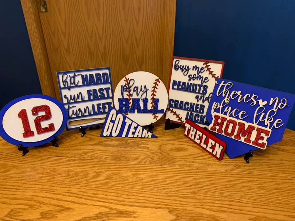 Baseball Tiered Tray