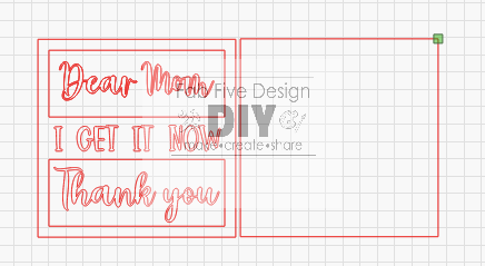 Layered Words Mini Signs: Dear Mom, I Get it Now, Thank You