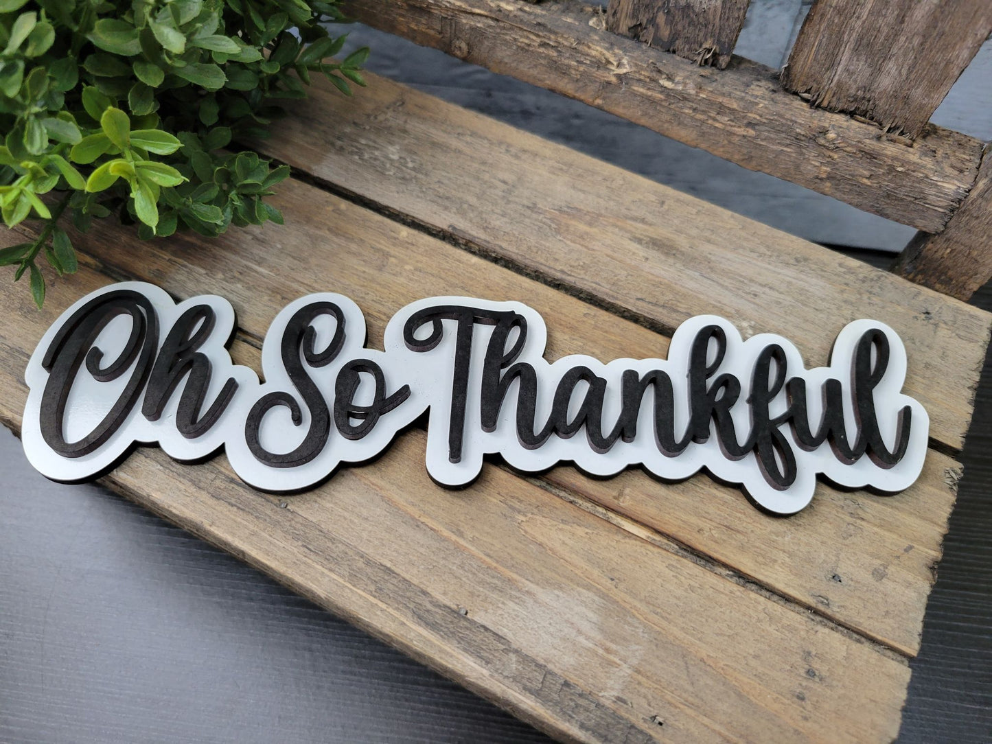 Autumn Fall Layered Phrases Laser Ready Files SVG Words for Fall Dinner Plates Thanksgiving Harvest Blessed Thankful Grateful
