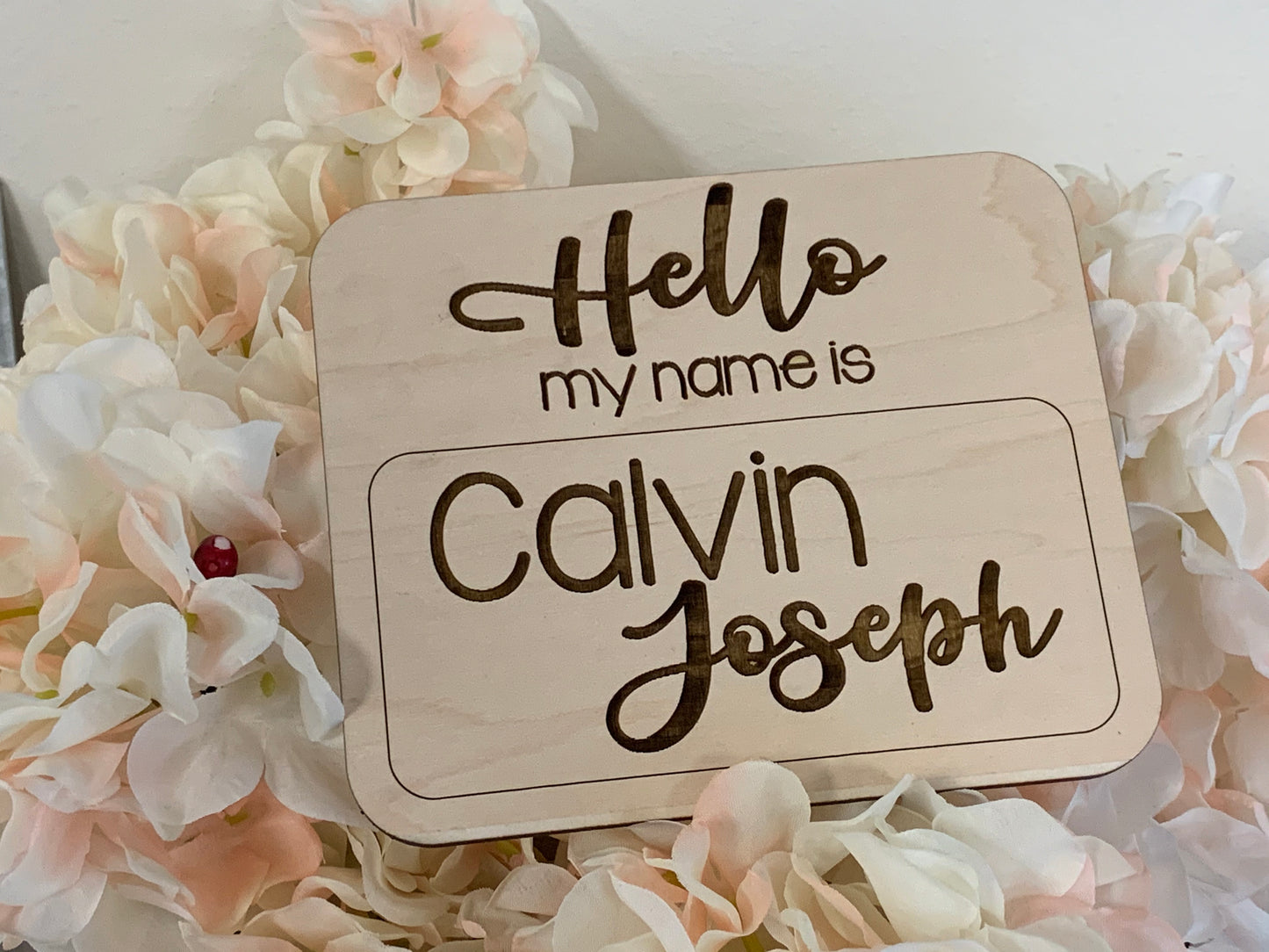 Newborn Baby Name Tag
