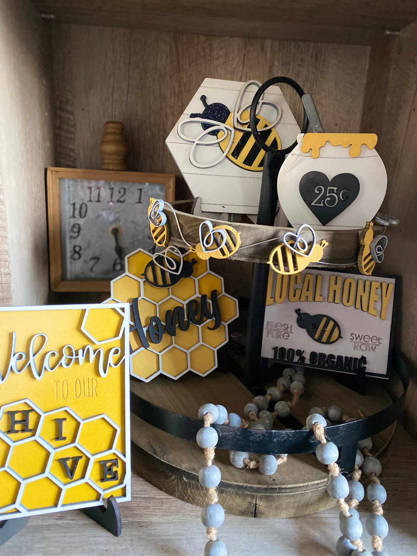 Bee Tiered Tray