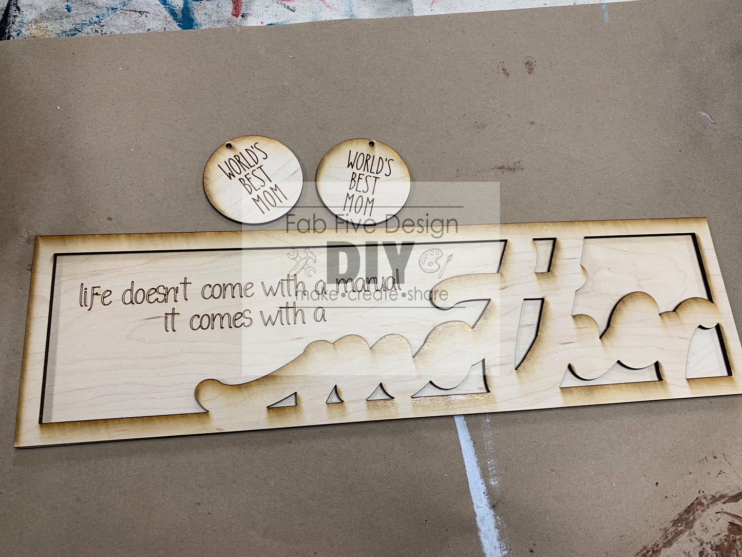 Women in Our Lives Layered Sign Bundle A: SVG Files Laser Cut Glowforge Ready