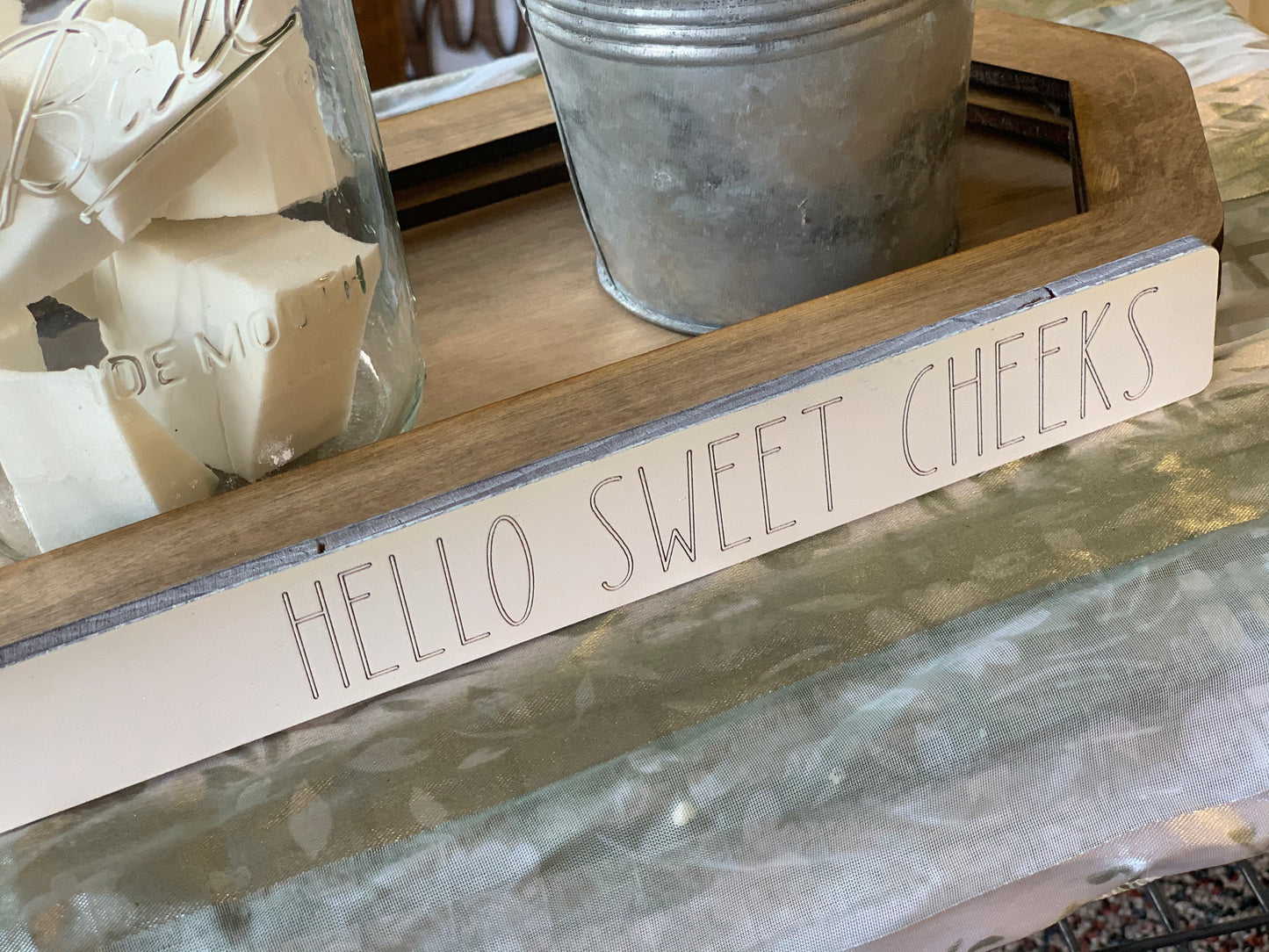 Bathroom Tray: SVG Digital File Glowforge Laser