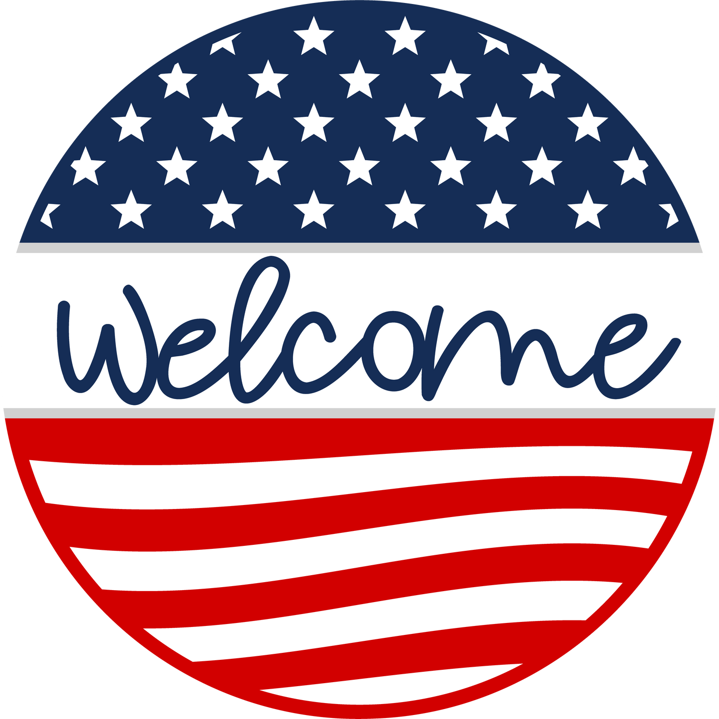 Welcome America Door Hanger