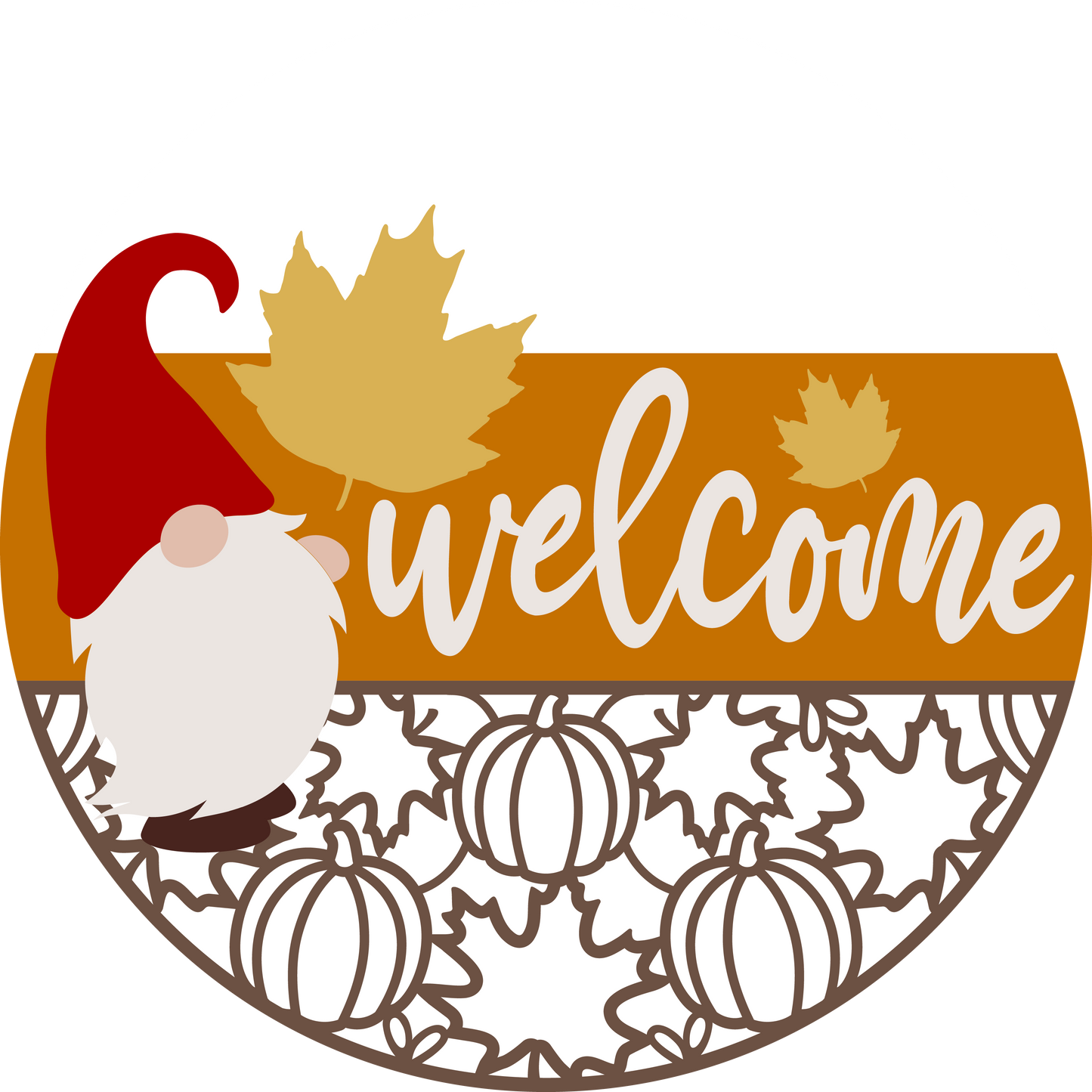Fall Gnome Welcome Door Hanger