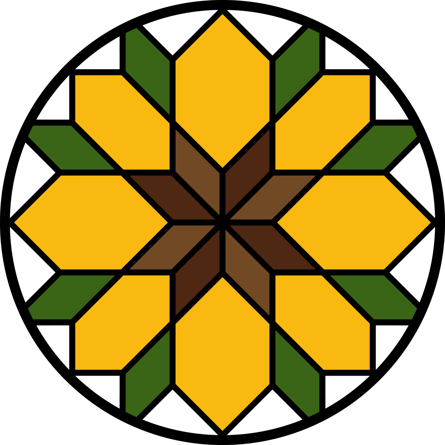 Sunflower Quilted Door Hanger