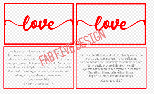 Layered Quotes: Love is Patient