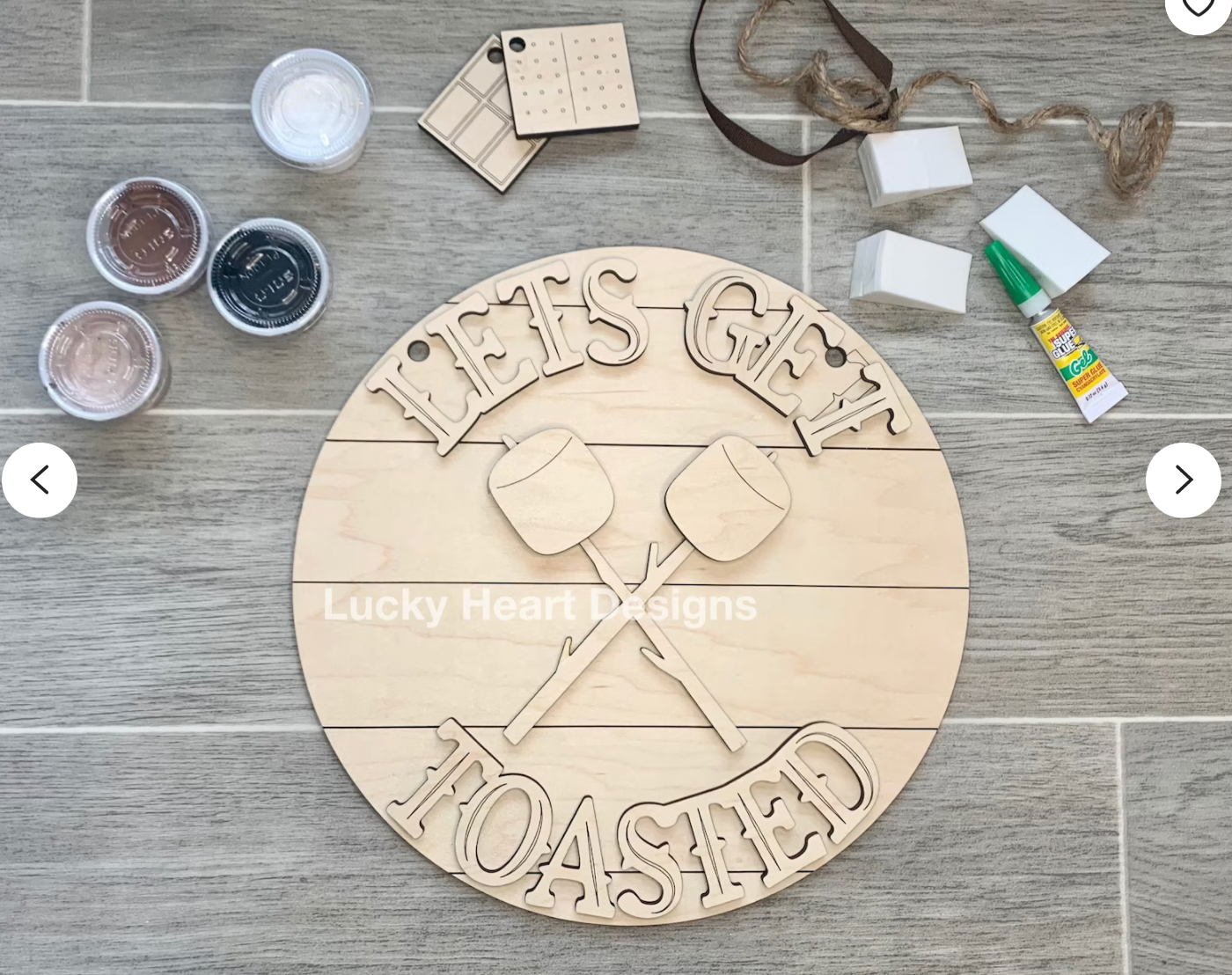 Let's Get Toasted Door Hanger