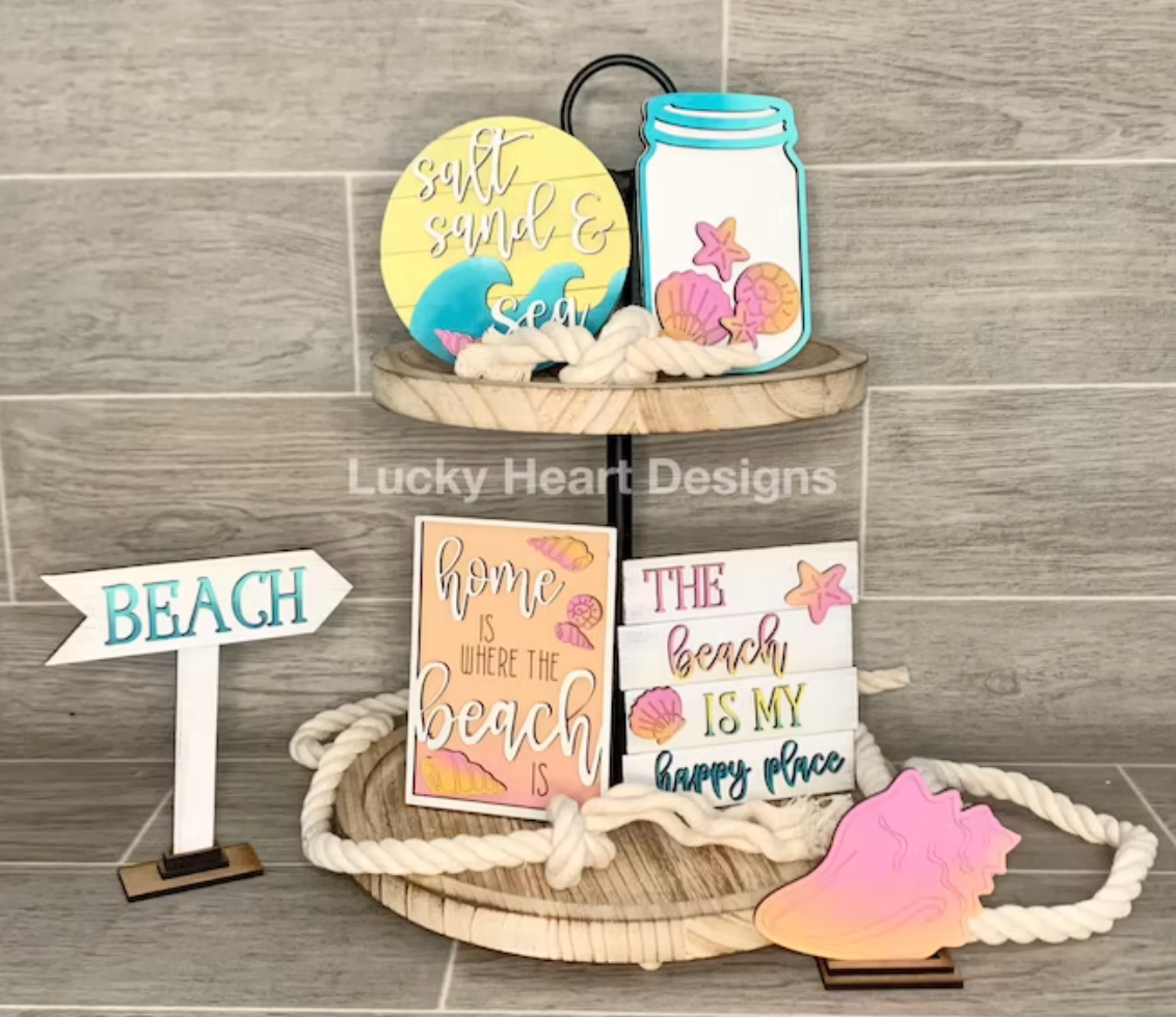 Beach Tiered Tray Kit