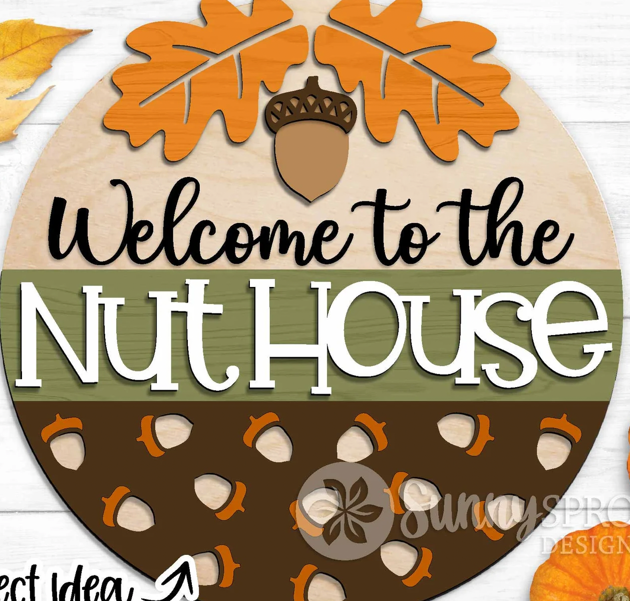 Welcome to the Nuthouse Door Hanger