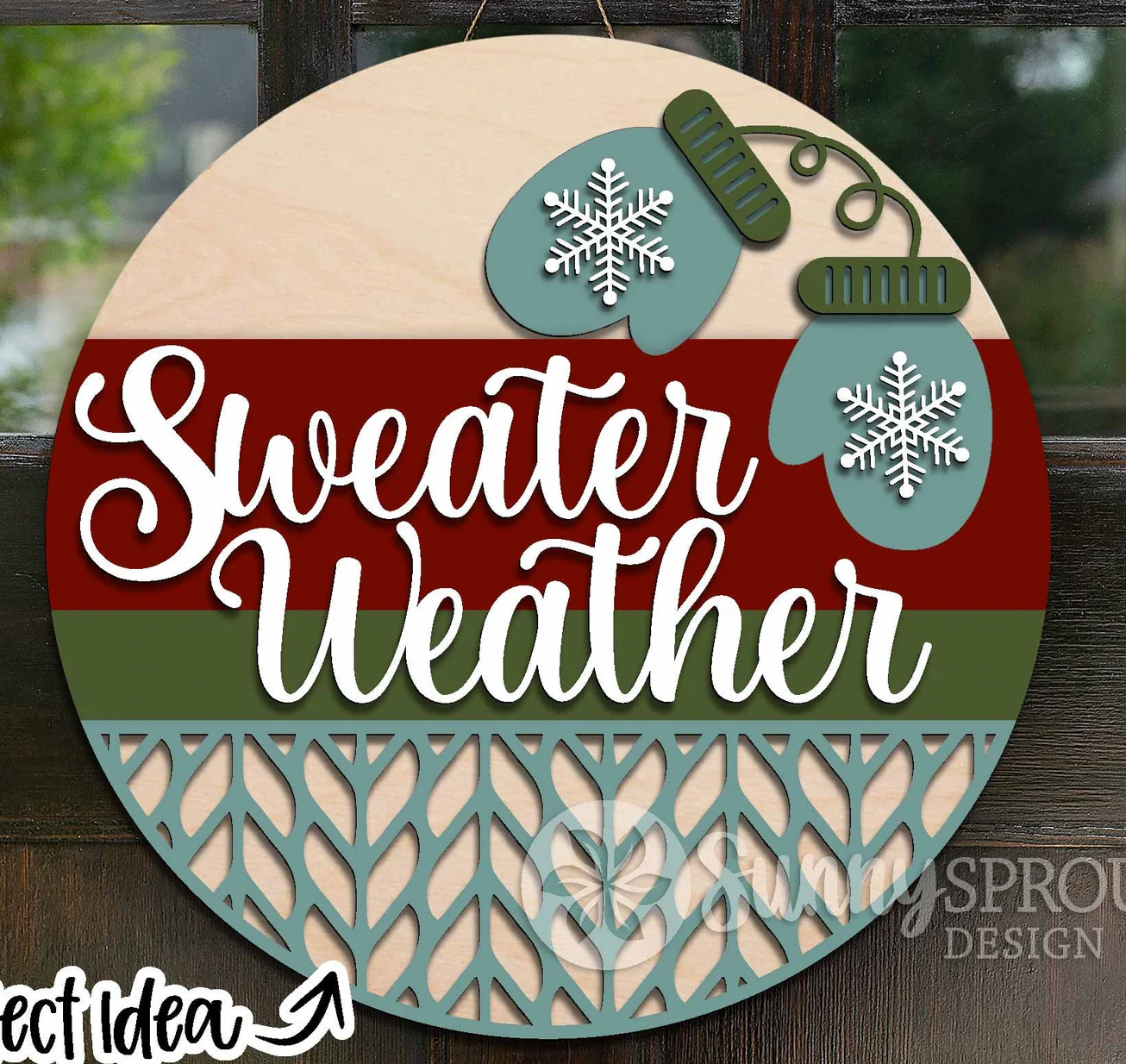Sweater Weather Door Hanger