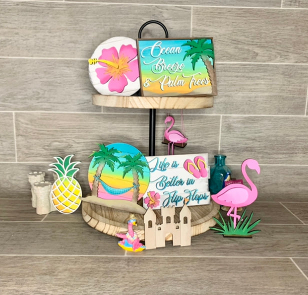 Island Getaway Tiered Tray