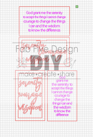 Layered Serenity Prayer Vertical and Horizontal SVG Laser Ready Files