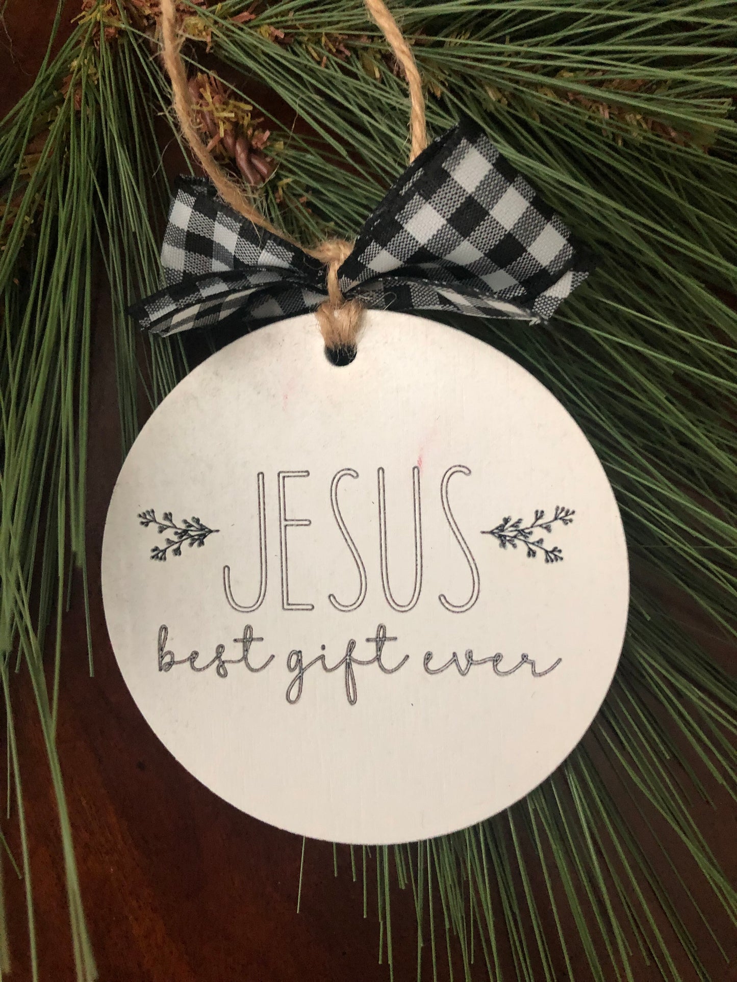 Set of 4 or 8 Christmas Ornaments Jesus Fun SVG Glowforge Ready Laser