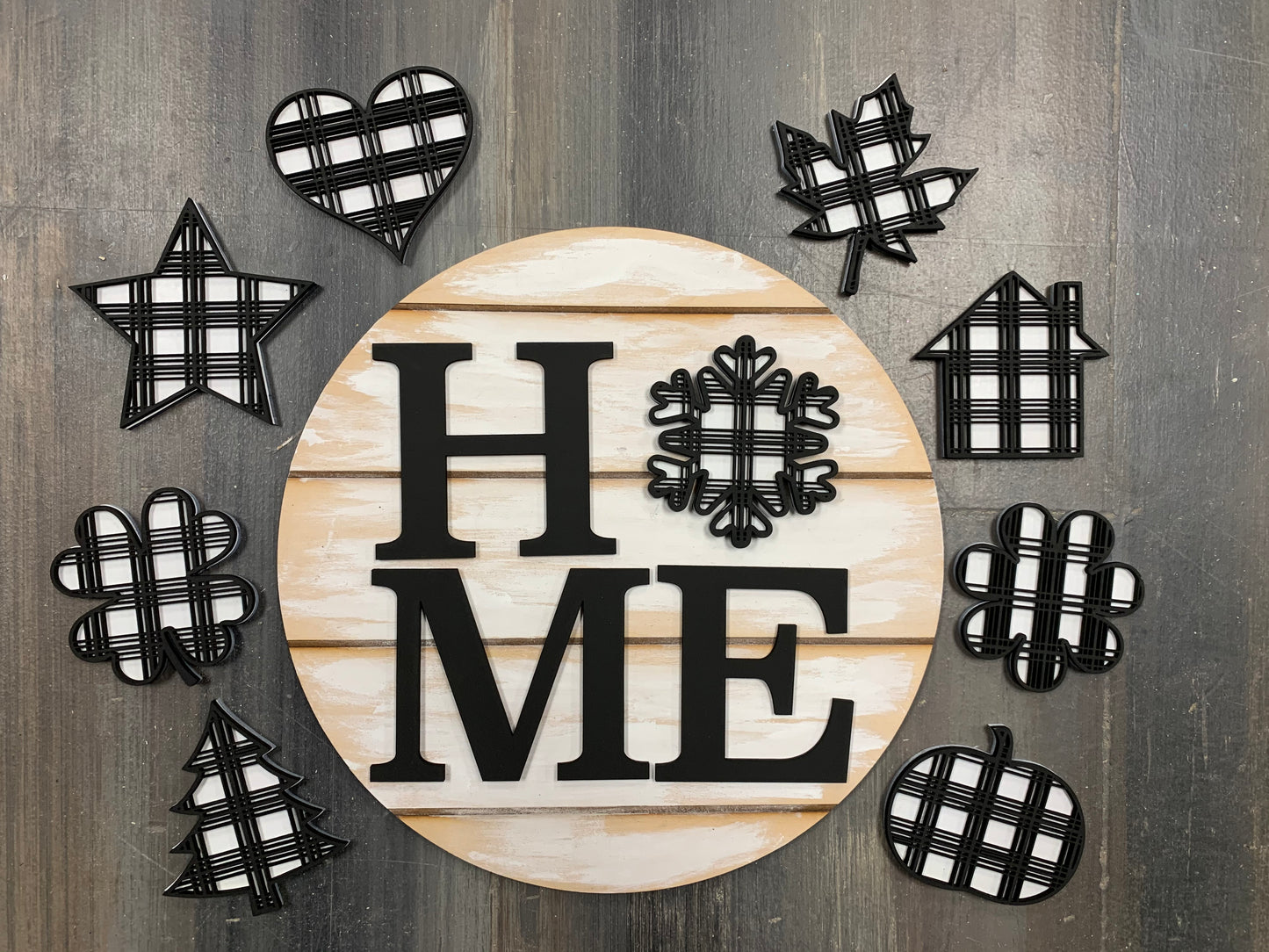 Plaid HOME Interchangeable Round
