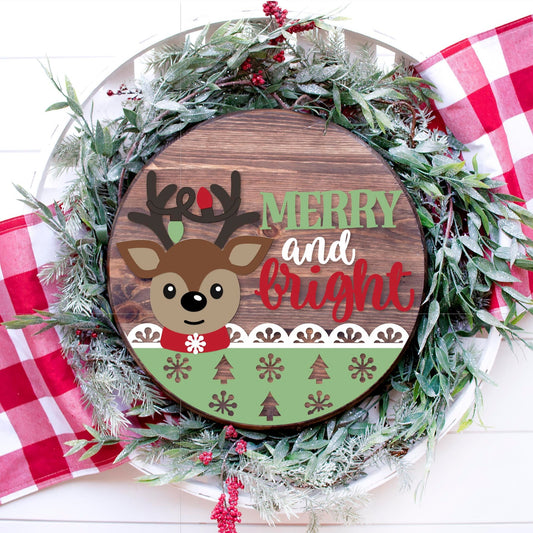 Merry & Bright Reindeer (L & P)