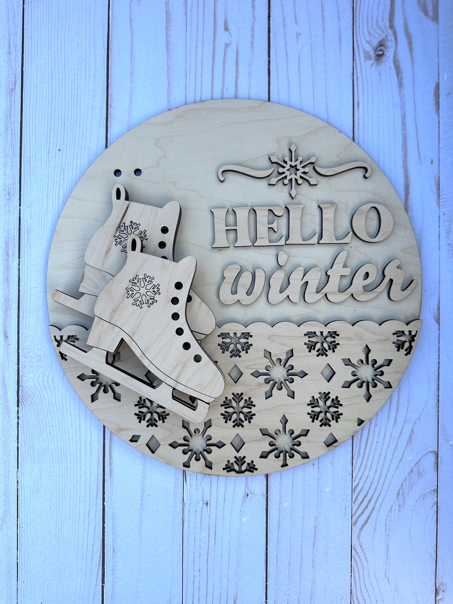 Hello Winter Ice Skates (L & P)