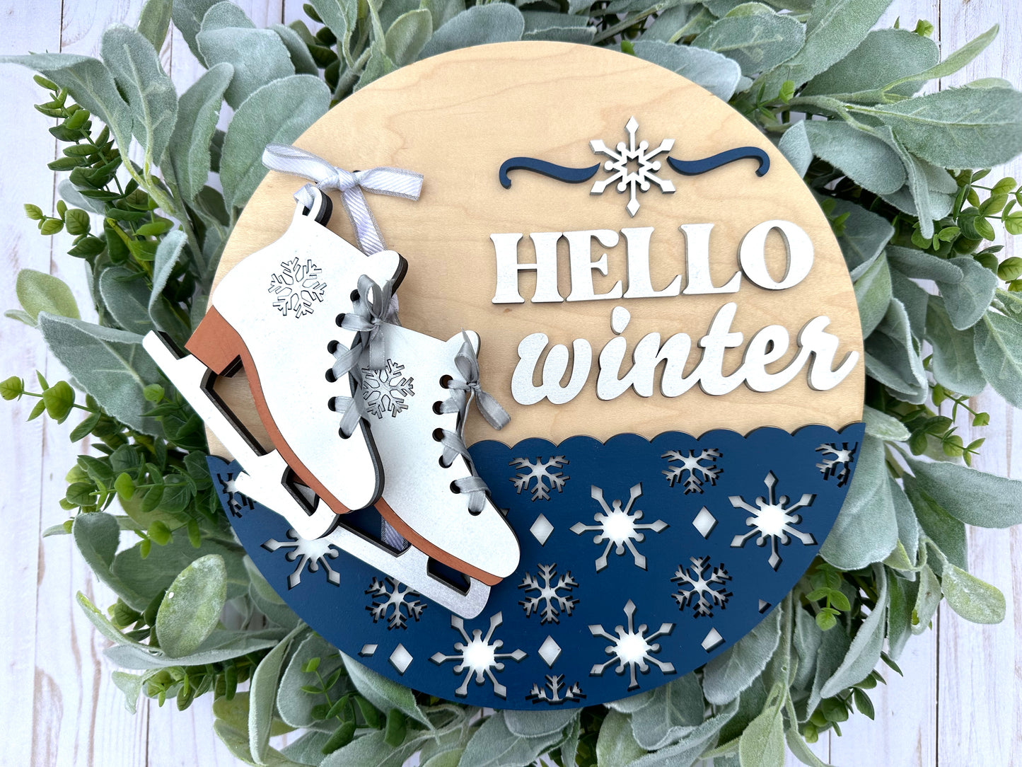 Hello Winter Ice Skates (L & P)