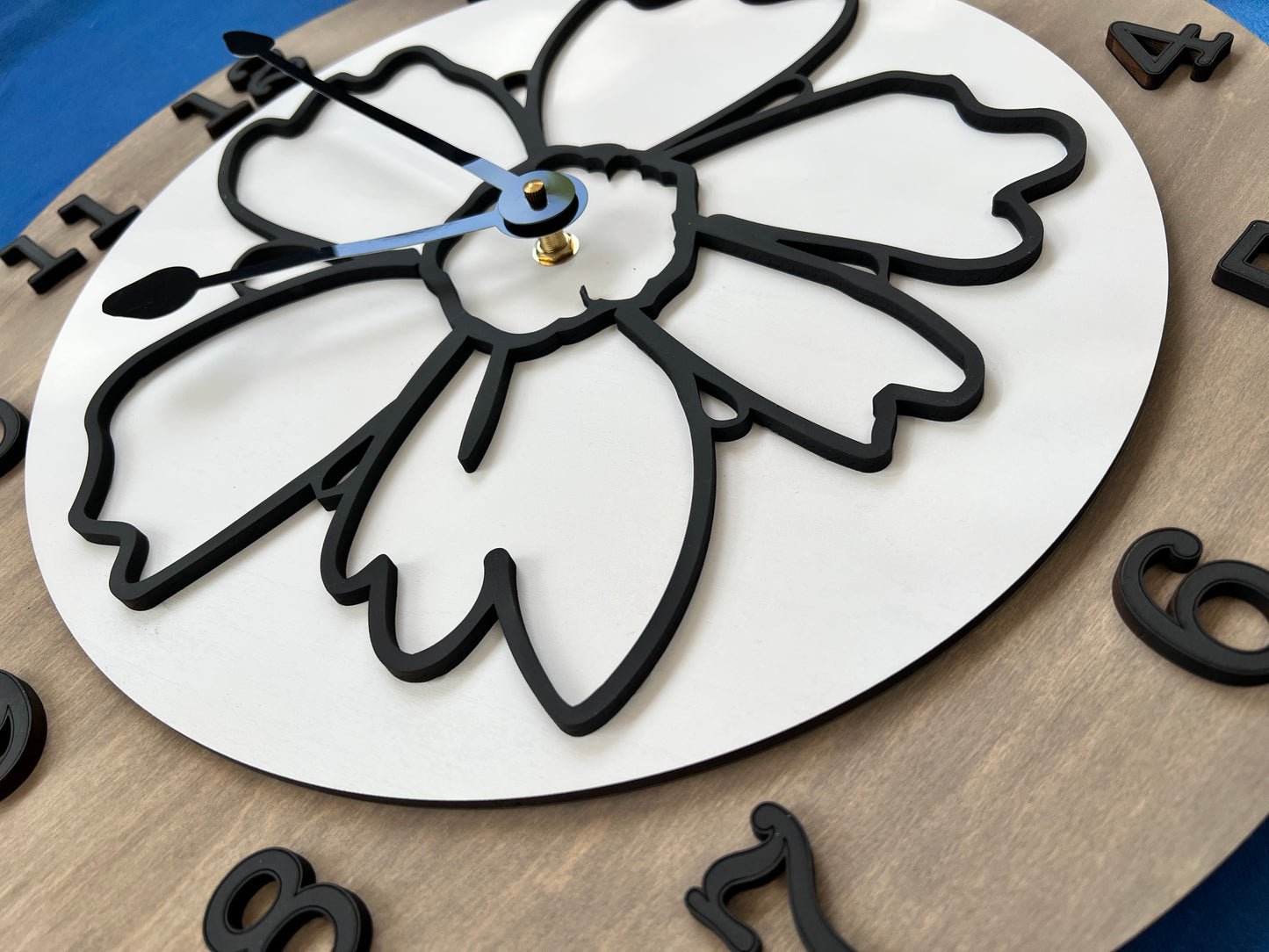 Wood Layered Laser Cut Clocks