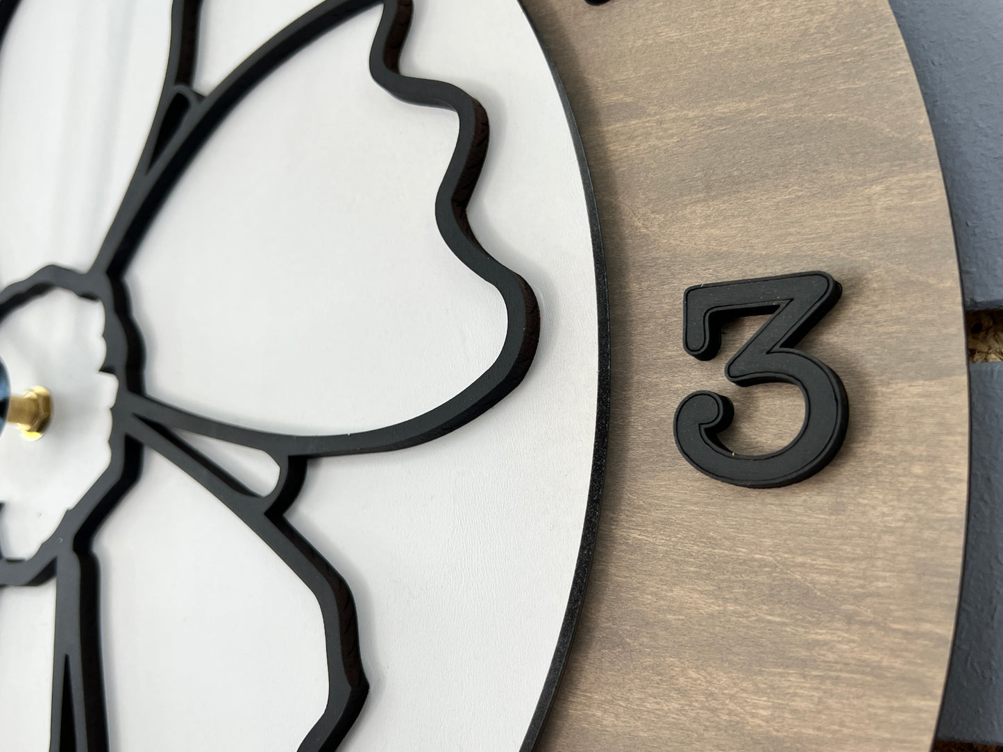 Wood Layered Laser Cut Clocks