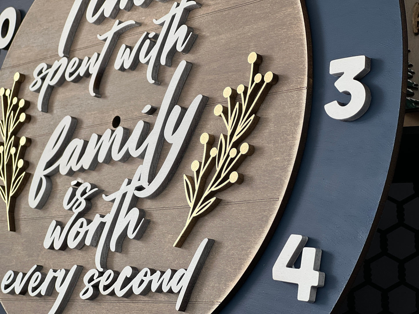 Wood Layered Laser Cut Clocks