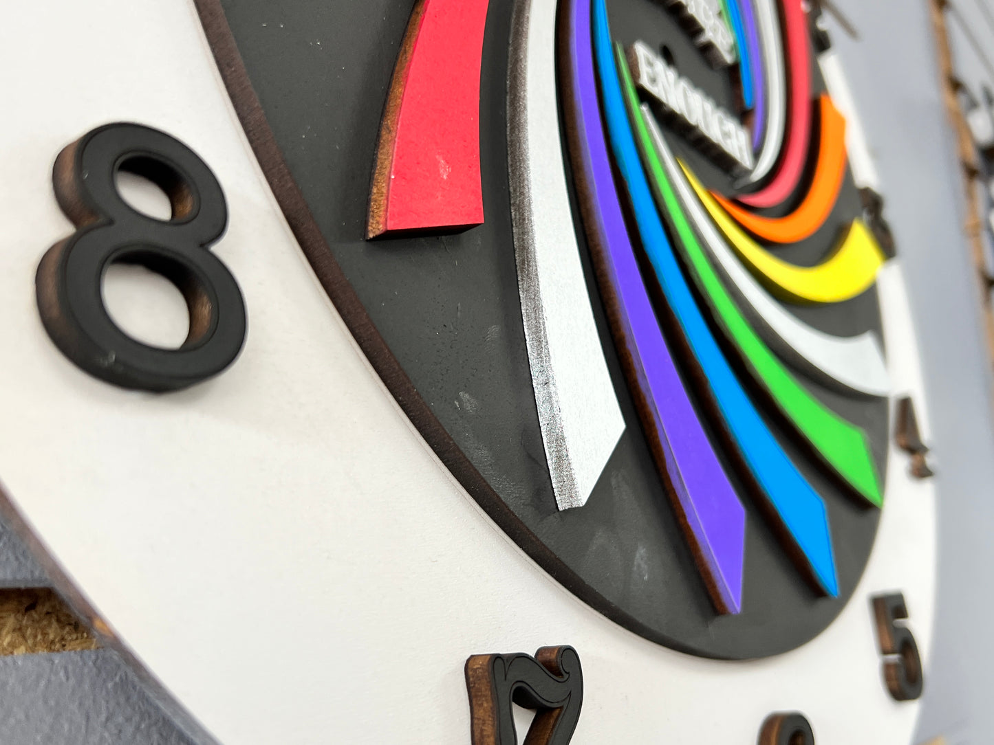 Wood Layered Laser Cut Clocks