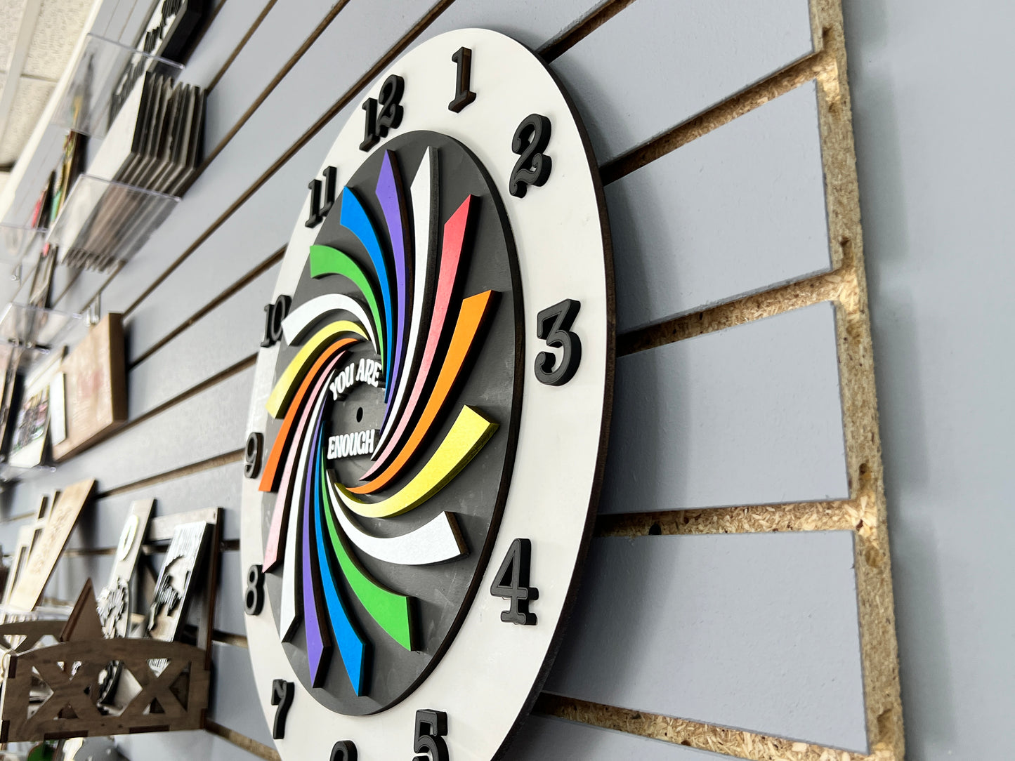 Wood Layered Laser Cut Clocks