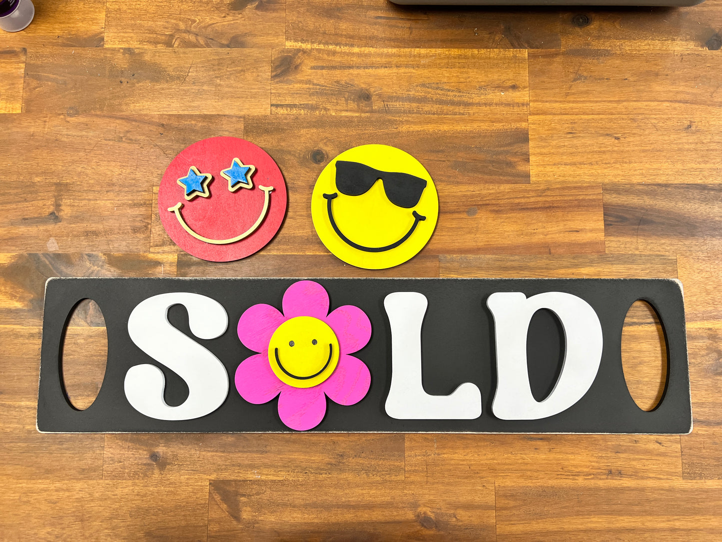 Interchangeable SOLD Sign for Realtor Laser Ready SVG File Two Sizes Big and Small Lasers