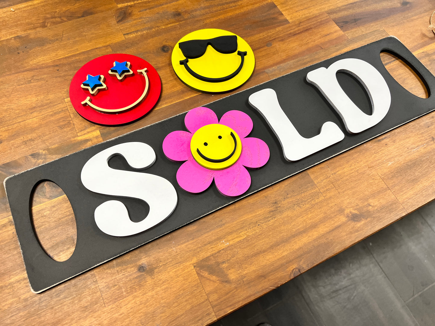 Interchangeable SOLD Sign for Realtor Laser Ready SVG File Two Sizes Big and Small Lasers
