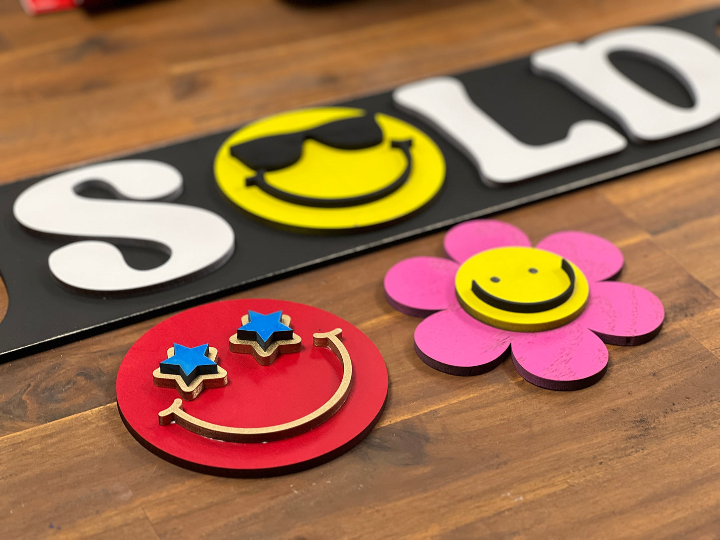 Interchangeable SOLD Sign for Realtor Laser Ready SVG File Two Sizes Big and Small Lasers