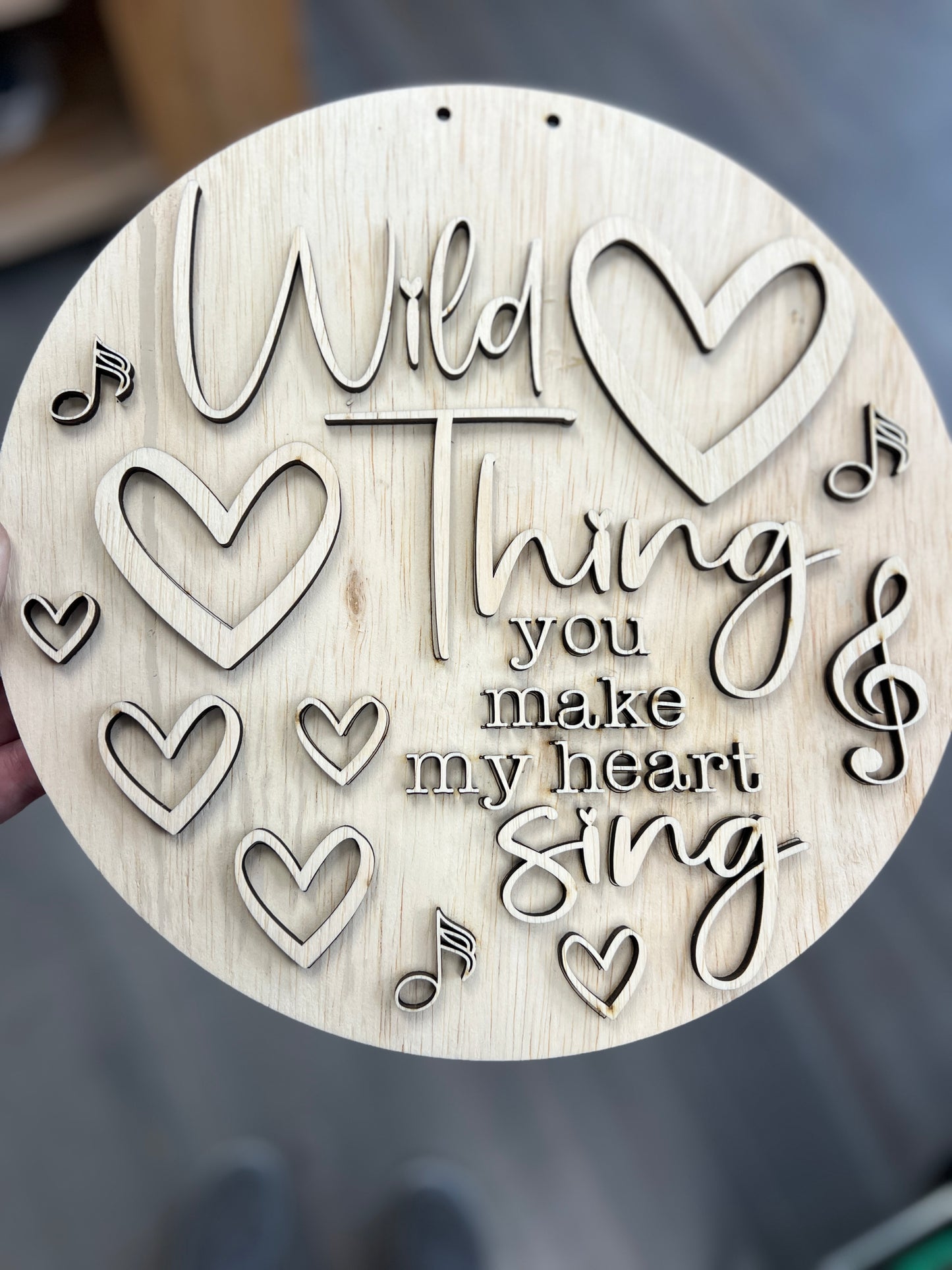 Door Hanger Wild Thing SVG Laser Ready File Kids Valentines Love