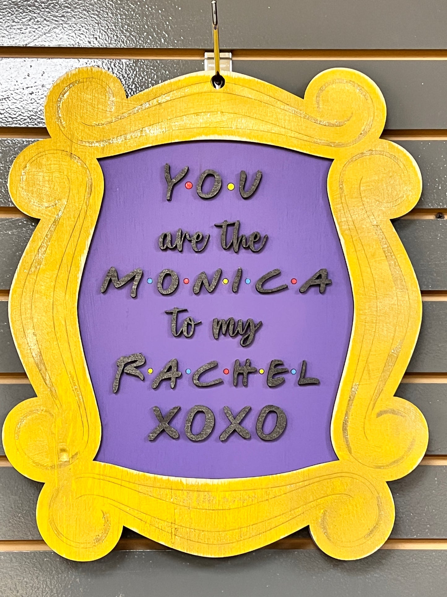 Laser Cut Sign: Friends Frame and Saying