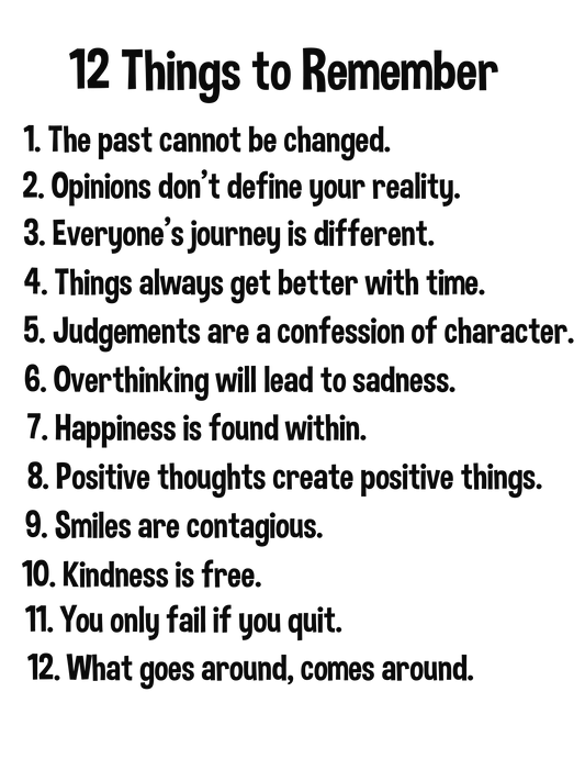 12 Things: Be inspired!