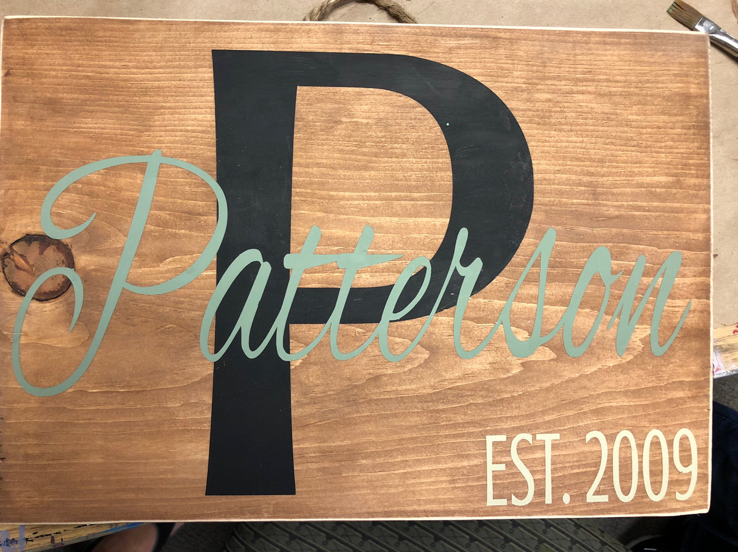 Family Name Signs: Last Name Initial