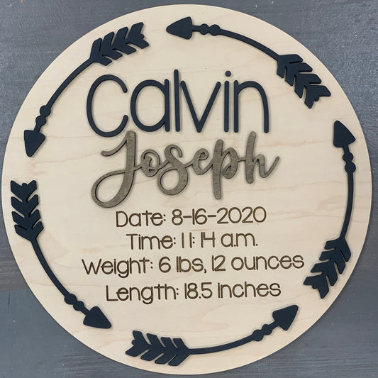 Custom Birth Announcement
