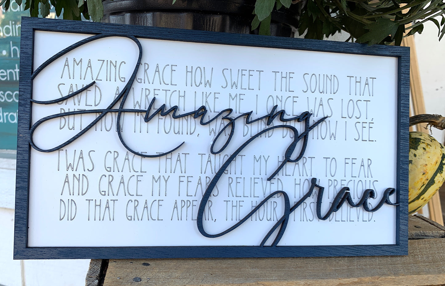 Amazing Grace: Laser Cut Wall Decor