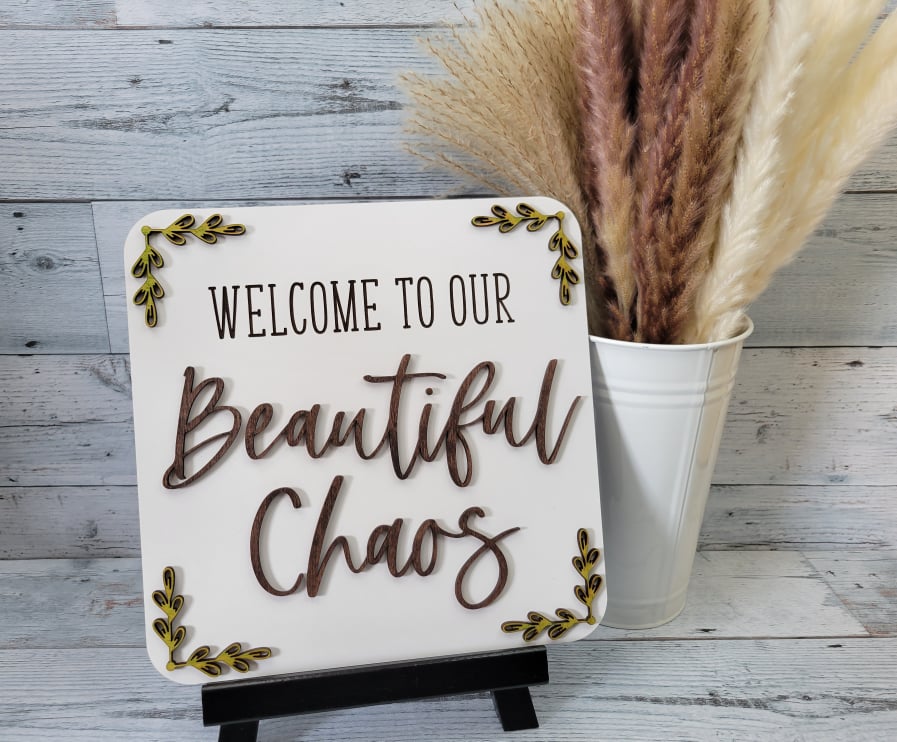 Welcome to our Beautiful Chaos Laser Ready SVG File Glowforge