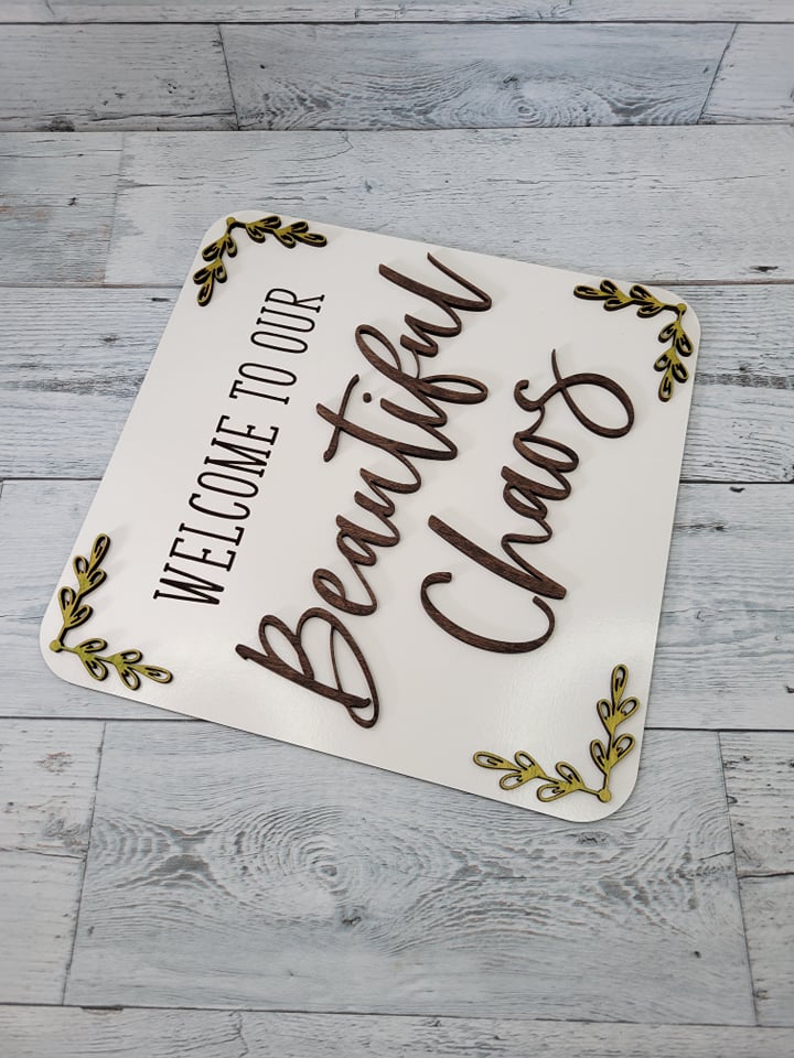 Welcome to our Beautiful Chaos Laser Ready SVG File Glowforge