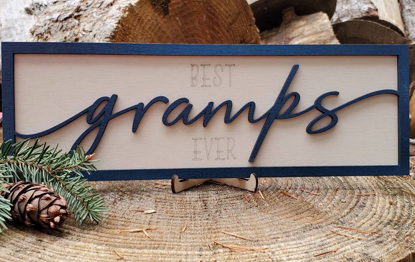 Celebrating Grandfathers SVG Laser ready files BUNDLE Glowforge Father's Day