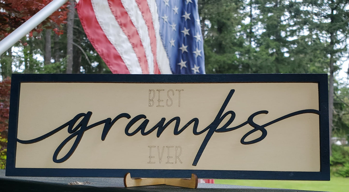 Celebrating Grandfathers SVG Laser ready files BUNDLE Glowforge Father's Day