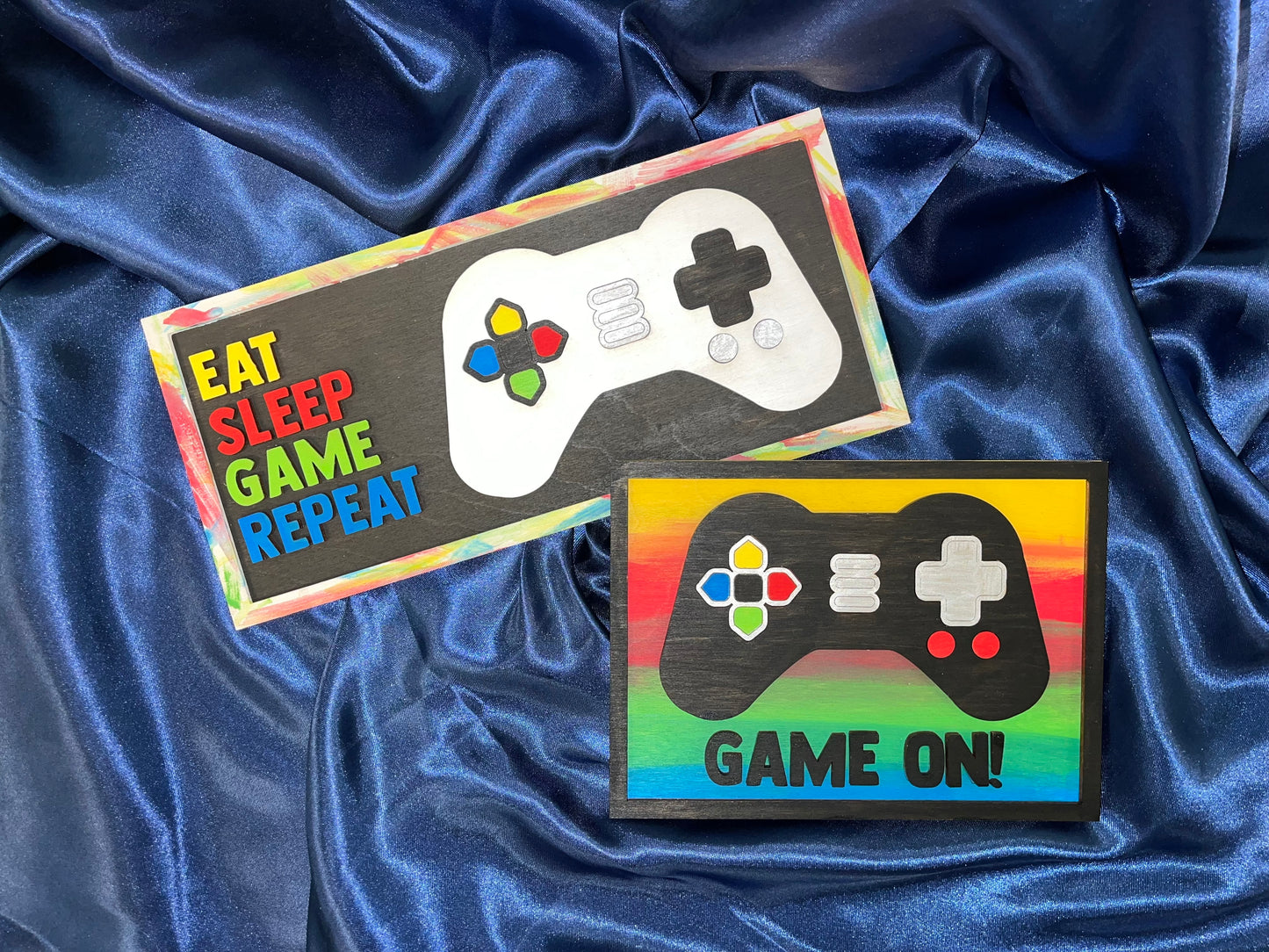 Set of 2 Video Gamer SVG DIY Kit Laser Ready File GLOWFORGE