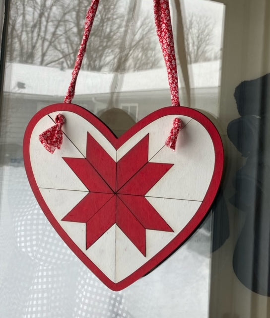 Heart Shaped Barn Quilt