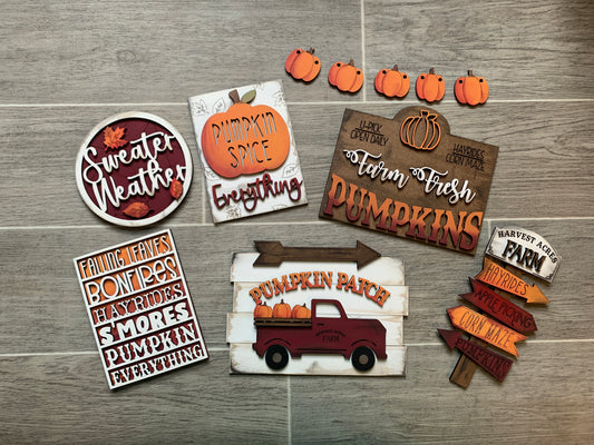 Fall Tiered Tray: Pumpkin Patch