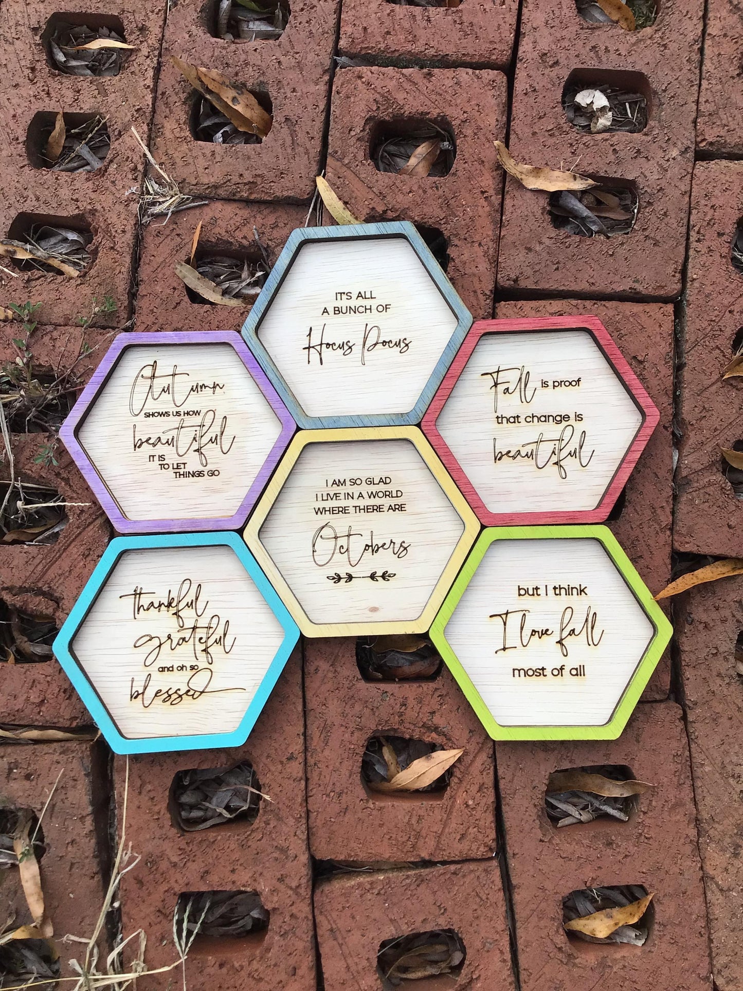 Fall Autumn Trinket Dishes Set of 6 Laser Ready SVG Files