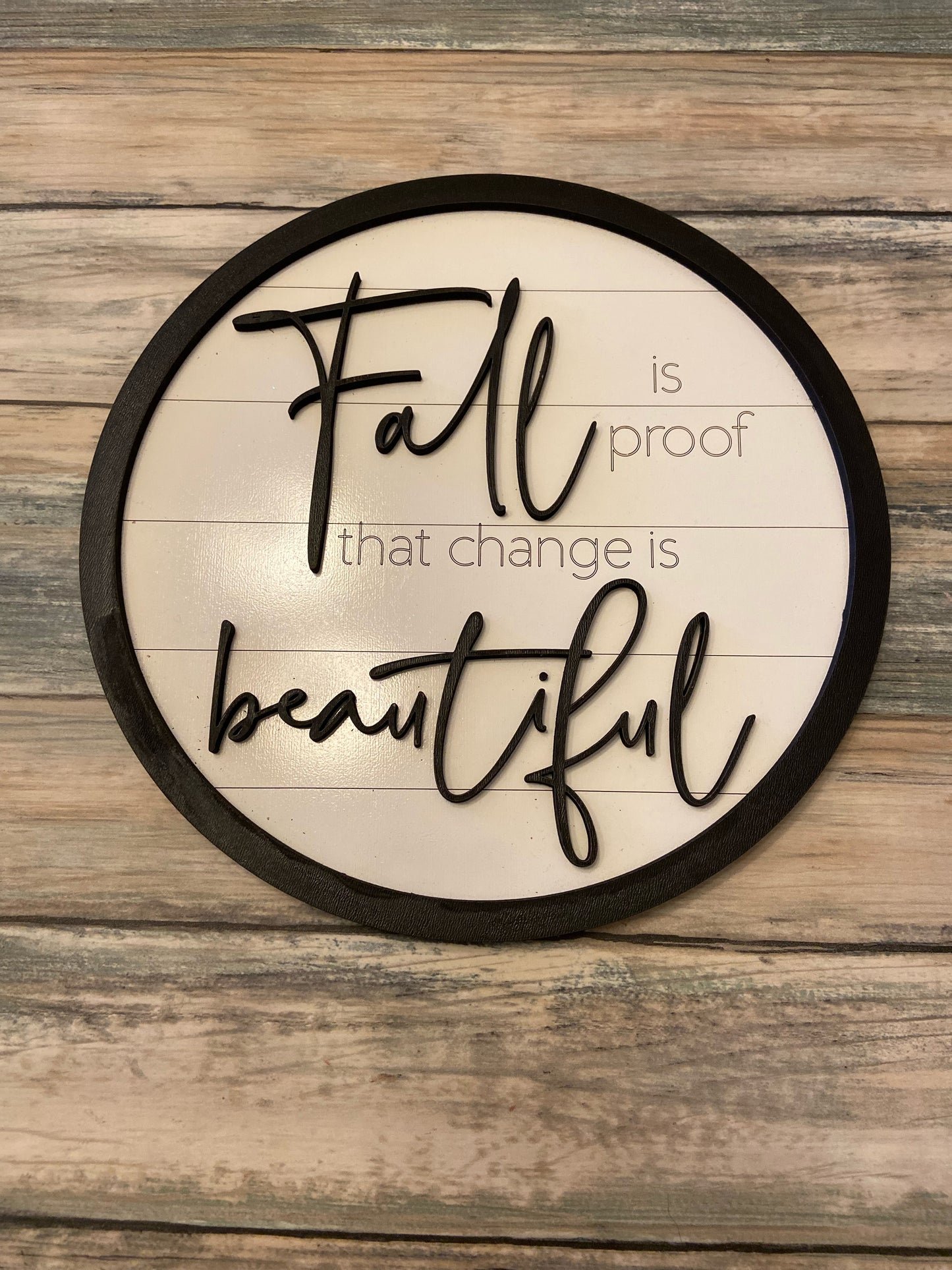 Love Fall Round Sign Duo Shiplap SVG Glowforge Laser Ready File