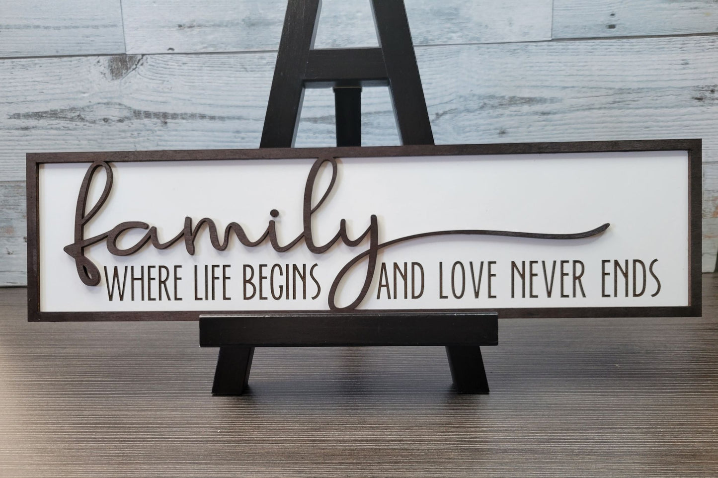 Family Where Life Begins and Love Never Ends SVG Laser Ready File