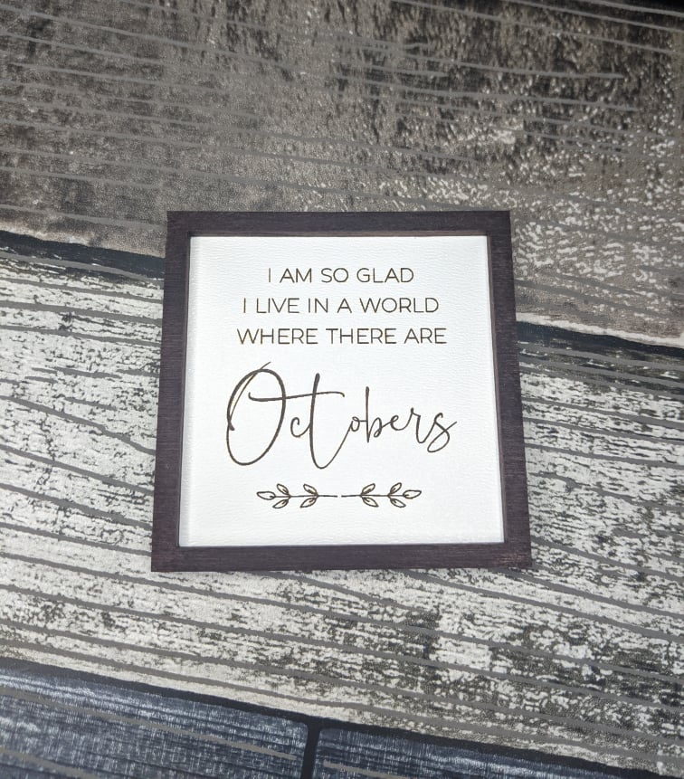 Set of 6 Fall Farmhouse Miniatures SVG Files Glowforge Laser Ready