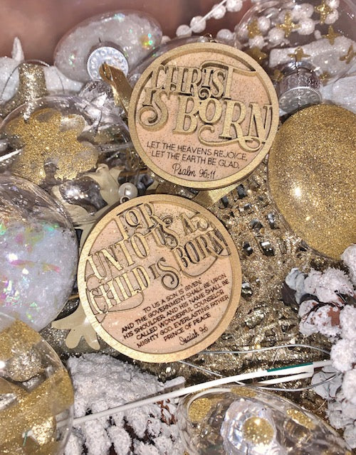 Set of 13 Christmas Ornament SVG Files Layered Glowforge Ready